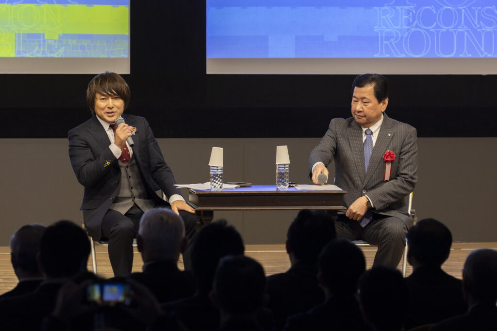 IKIZAMA代表理事・鈴木智博と藤岡俊雄 氏(一般社団法人 経営実践研究会代表理事)